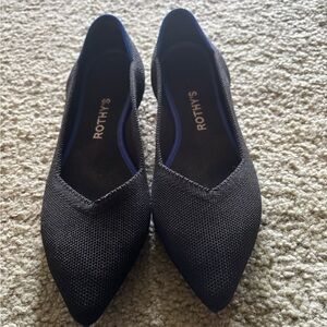 Rothy's Women's Black and Blue Flats